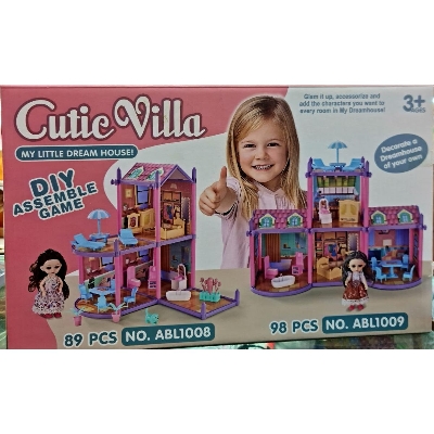Picture of cuite villa dream house Doll House DIY Assemble Game Happy Family