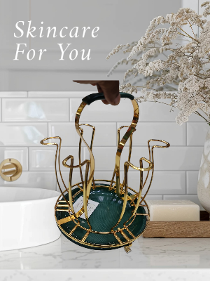 Picture of Glass Stand Excellent Quality Dining Table Glass Stand - White And Silver- Elevate Your Dining Experience With This Stylish And Functional Stand