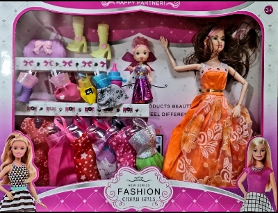 Picture of Hannah Montanna doll Barbie princess doll house kitchen set For kids