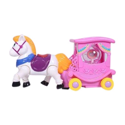 Picture of Horse Carriage - White and Pink