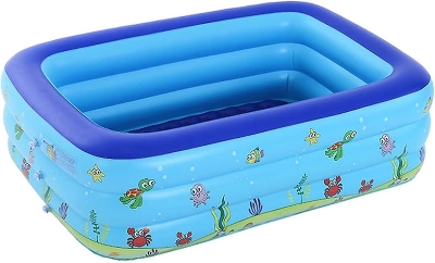 Picture of Kids Baby Children lInflatable Swimming Pool Bath Tub ....Enjoy Quality Family Time with Inflatable Paddling Bathtub - Safe and Fun for Kids : Length-130Cm