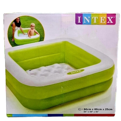 Picture of Kids Baby Children lInflatable Swimming Pool Bath Tub Portable Outdoor Summer Water Fun Play Toy (4.5 Feet /3 Feet)