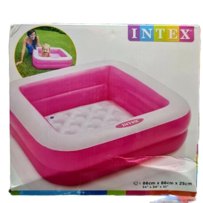 Picture of Kids Baby Children lInflatable Swimming Pool Bath Tub Portable Outdoor Summer Water Fun Play Toy (4.5 Feet /3 Feet)