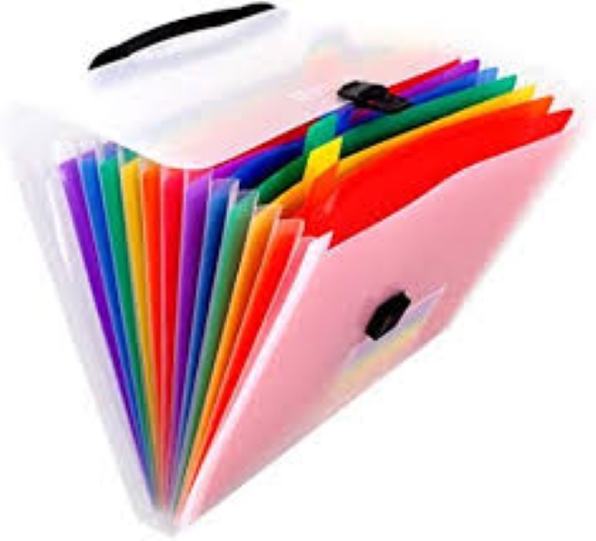 Picture of LQ Industrial Mini Document File A6 Rainbow Expanding File Folder 13 Pocket File Organizer for Storage Invoice, Receipt Information, Cards, Coupon