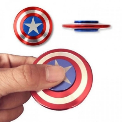 Picture of Metal Fidget Spinner Spinner Toy Captain America Shield by Dhaka Shopping zone-Random model/color