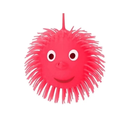Picture of Plastic Toy with Light  Pink Lighting Puffer Soft Ball Rubber Soft Octopus Balls big size