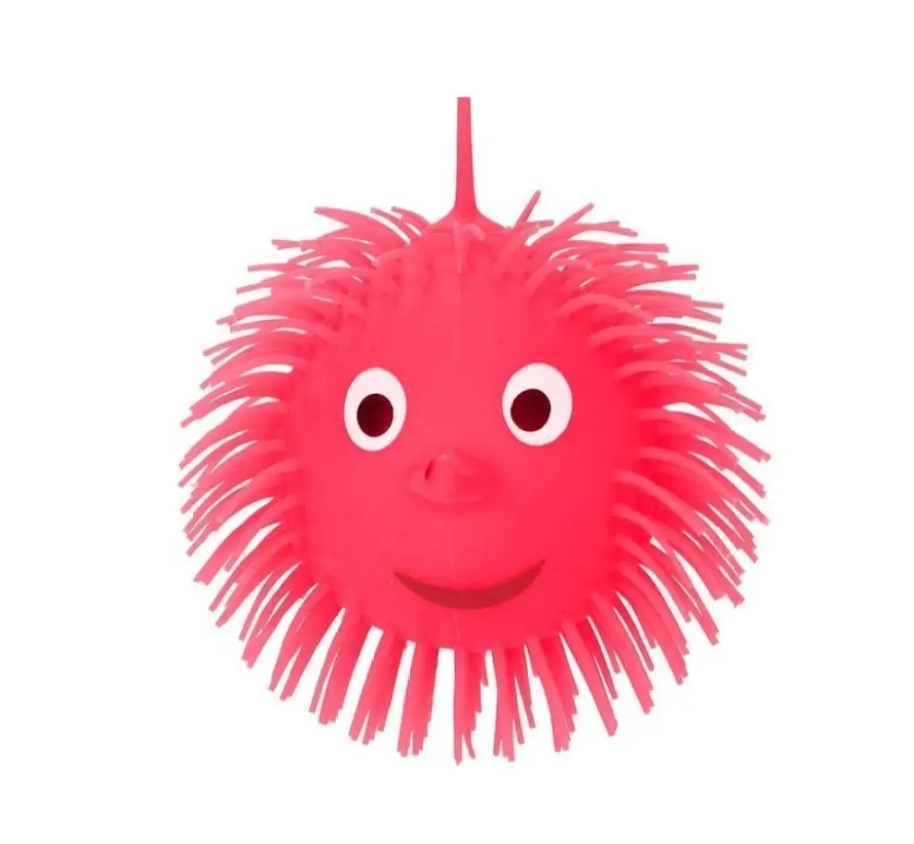 Picture of Plastic Toy With Light - Pink Plastic Toy with Light  Pink Lighting Puffer Soft Ball Rubber Soft Octopus Balls big size