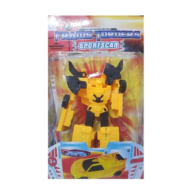 Picture of Plastic Transformer Robot Toy Car - (Yellow)