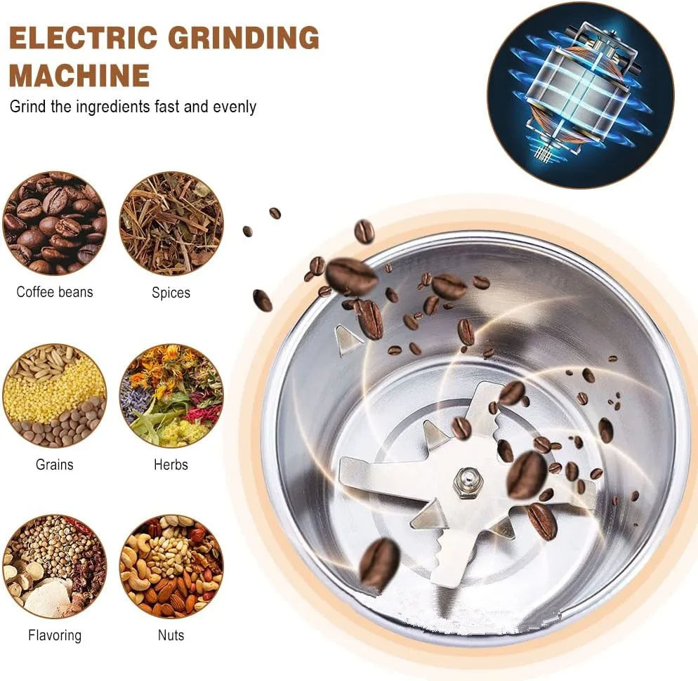 Picture of 30000+ RPM Mug Grinder – Quick & Easy Masala Prep (Blue)