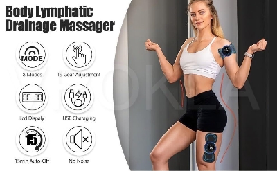 Picture of Massage Sticker for Neck and Lower Back | MNK SHOP (Black)