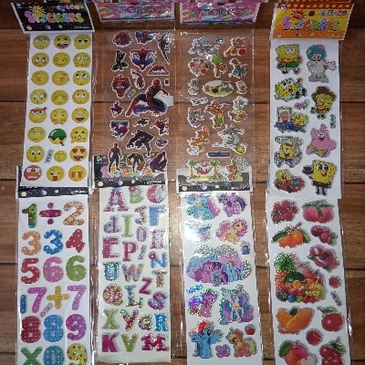 Picture of Fun Cartoon Sticker Sheets – Perfect for School | MNK SHOP (Multicolor)