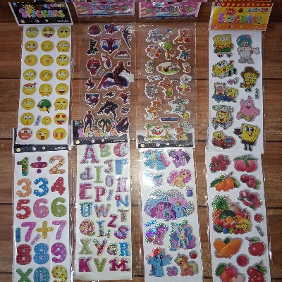 Picture of Smiley Face & Anime Sticker Set – Perfect for School & Scrapbook | MNK SHOP (Multicolor)