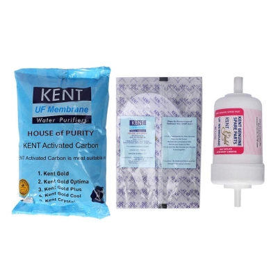 Picture of Creative Cutting-edge Make - Water Purifier Kent Gold Plus Replacement kit Set - Emphasizing Durable technology - Easy to Maintain - White