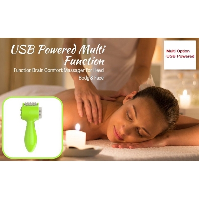 Picture of USB Powered Multi Function Brain Comfort Massager for Head Body & Face - Multicolor