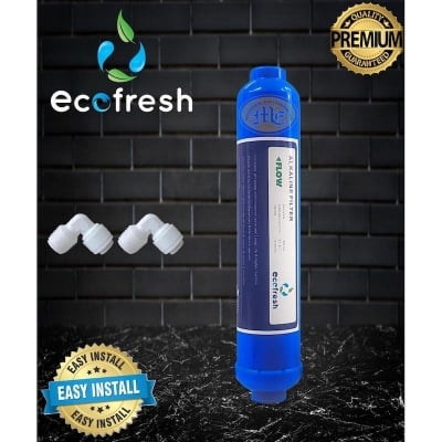Picture of Water Purifier Ecofresh Alkaline Filter With 2 Pice  Elbow - Blue