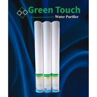 Picture of Water Purifier Green Touch 20 Inch PP Filter Cartridge 3 Pieces. - White