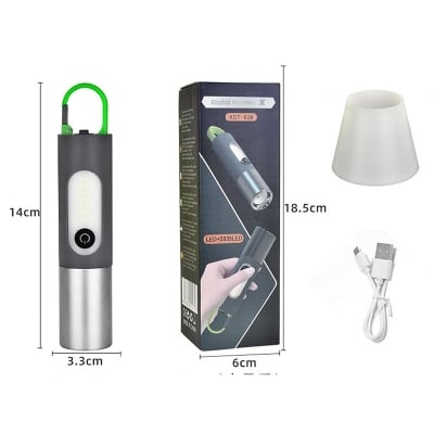 Picture of Digital Thunder XST-836 Multipurpose Rechargeable LED Torch with Dome Cover - Multicolor
