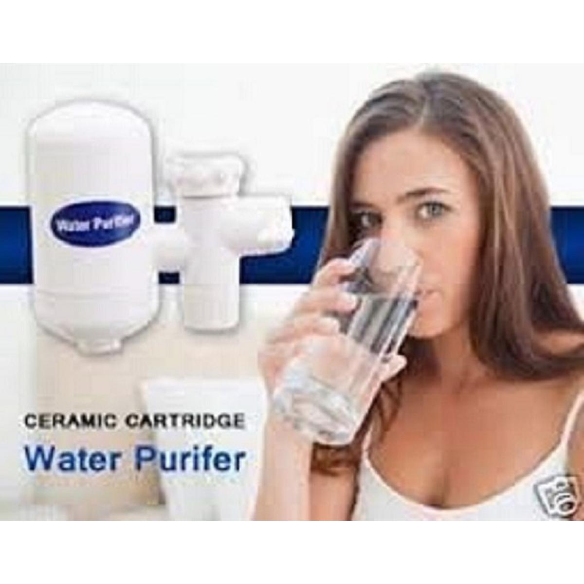 Picture of SWS Water Purifier Ceramic Faucet Tap Home & Office Environment Friendly and High Technology Mini Water Purifier - White
