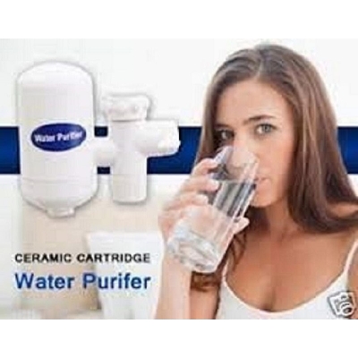 Picture of SWS Water Purifier Ceramic Faucet Tap Home & Office Environment Friendly and High Technology Mini Water Purifier - White