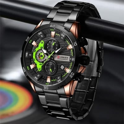 Picture of Curren 8402 OriginalWatch for Men – Rose Gold Black