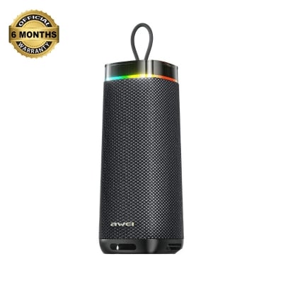 Picture of AWEI KA66 60W IPX7 Waterproof Bluetooth Speaker with RGB Lights - Black
