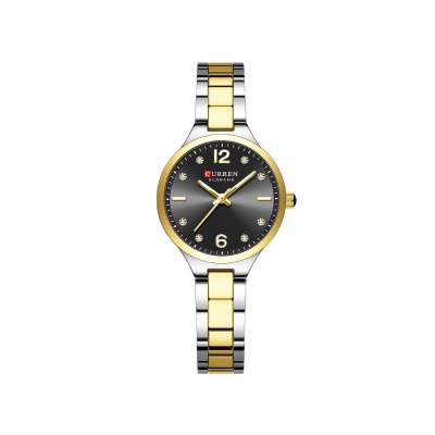 Picture of CURREN 9105 Orginal Watch For Women-Silver Golden Black