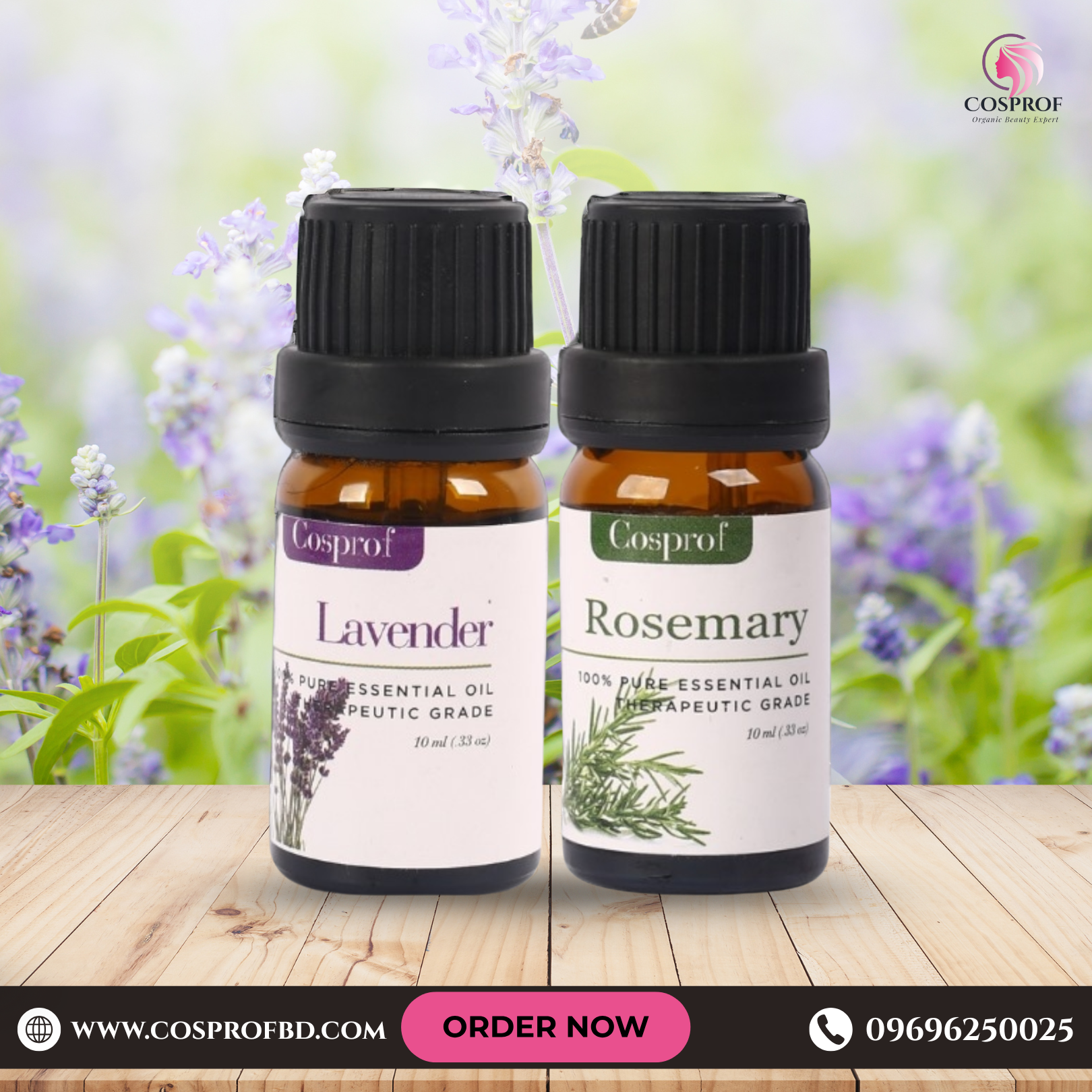 Picture of Lavender - Rosemary Essential Oil Combo - 10 ml Each