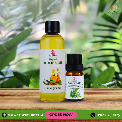 Picture of Cosprof Rosemary Essential Oil 10 ml & Jojoba Oil 100 ml Combo Pack