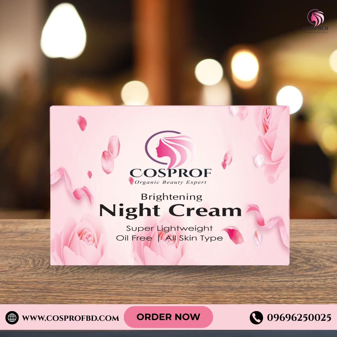 Picture of Cosprof Brightening Night Cream 30 gm for all skin type With Niacinamide and kojic acid