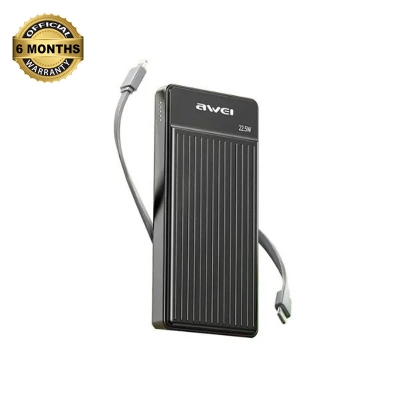 Picture of Awei P88K 10000mAh 22.5w Fast Charging Power bank - Black
