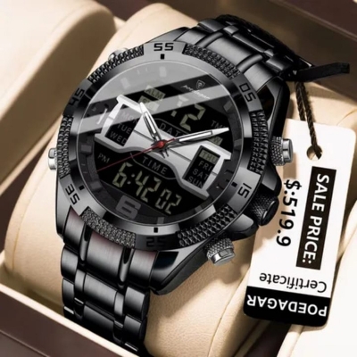 Picture of Poedagar103 Orginal Watch For Men-Full Black