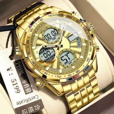 Picture of Poedagor E108 Watch For Men-Full Golden