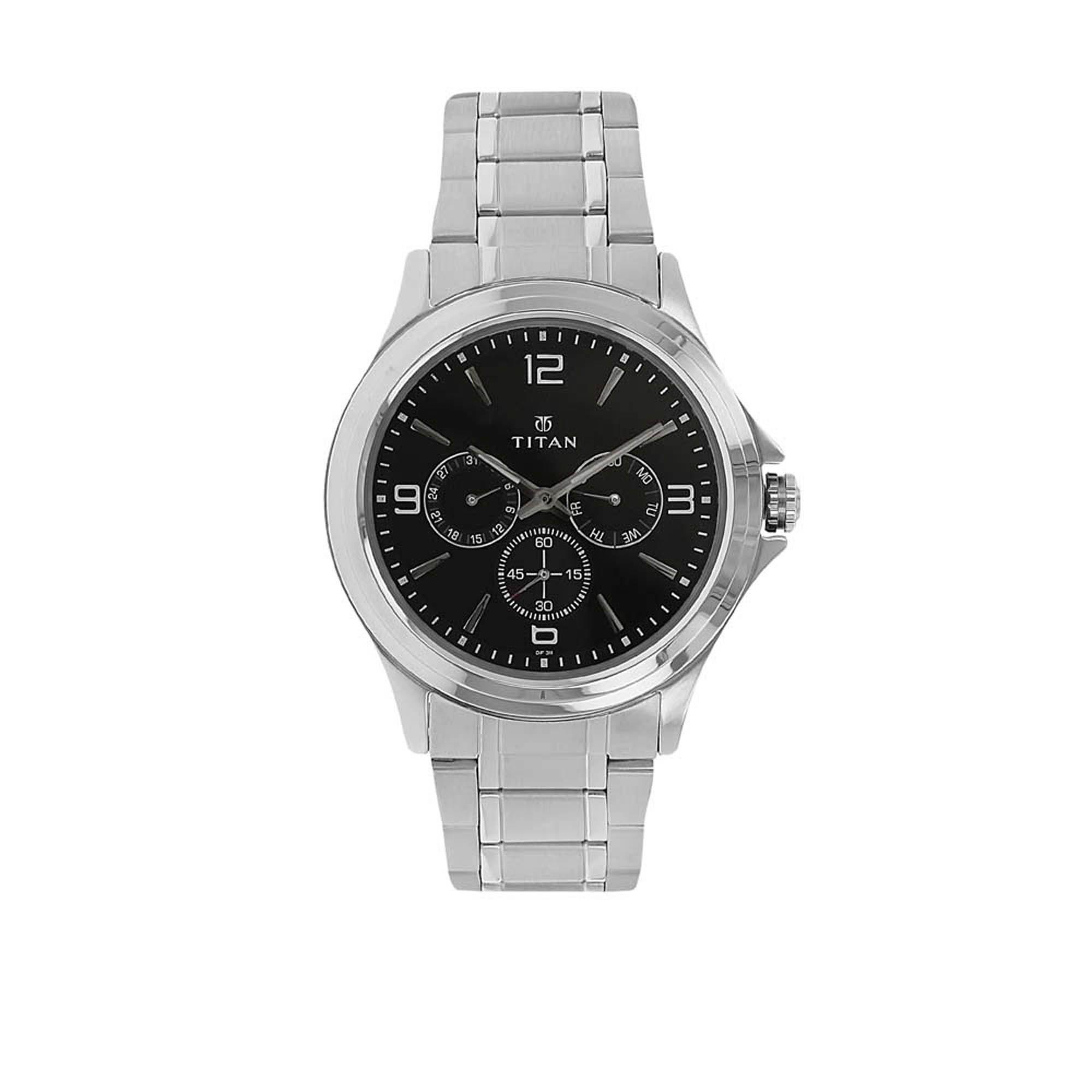 Picture of Black Dial Metal Strap Watch