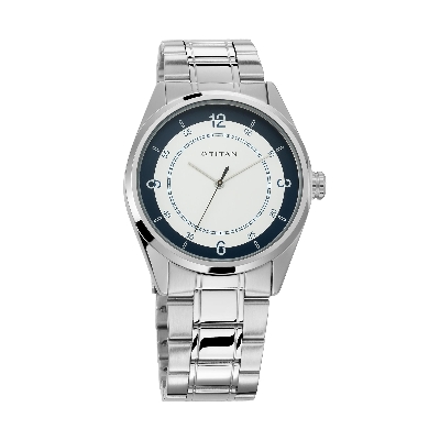 Picture of Workwear Watch with White Dial & Stainless Steel Strap