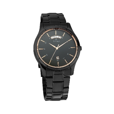 Picture of Black Dial Stainless Steel Strap Watch