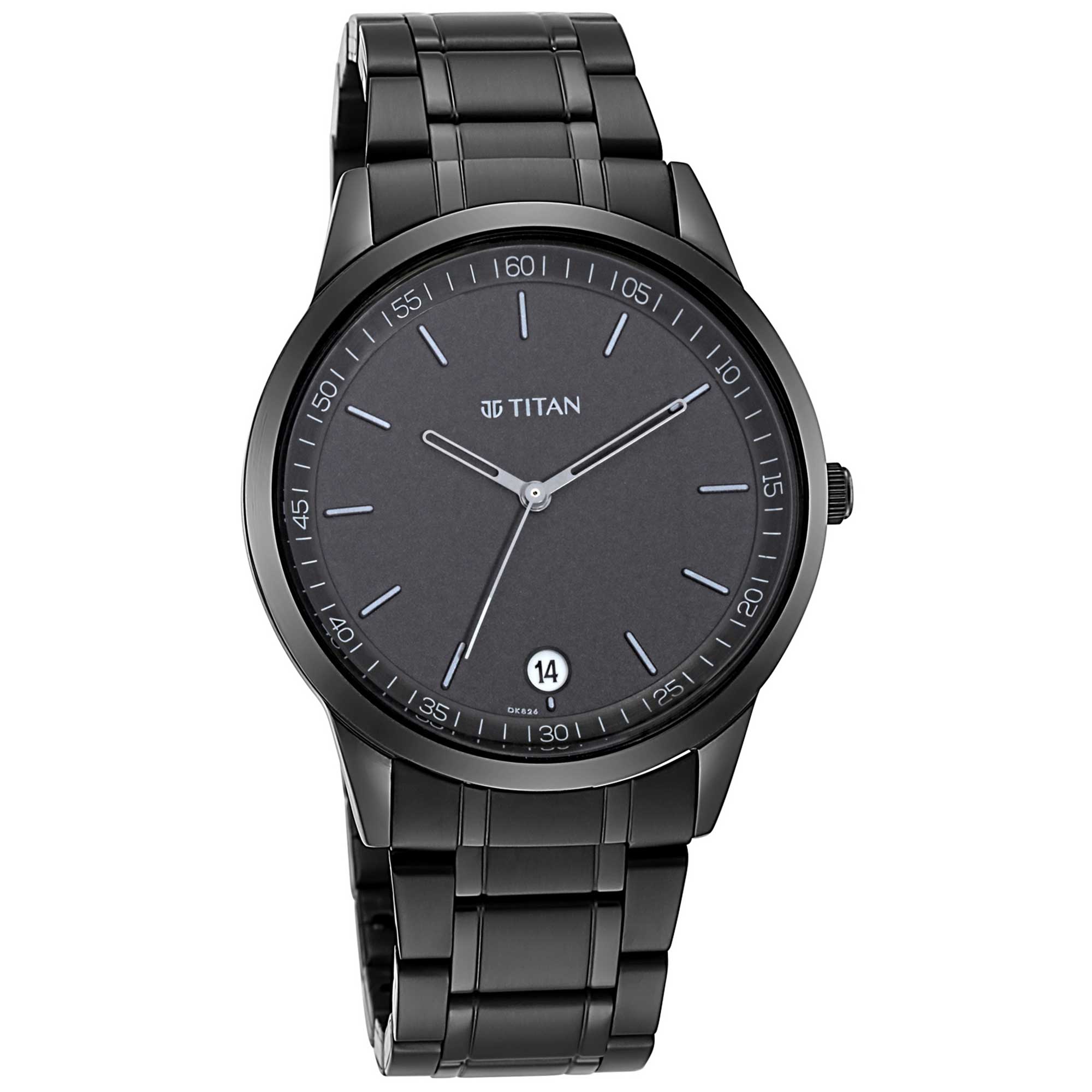 Picture of Workwear Watch with Black Dial & Metal Strap