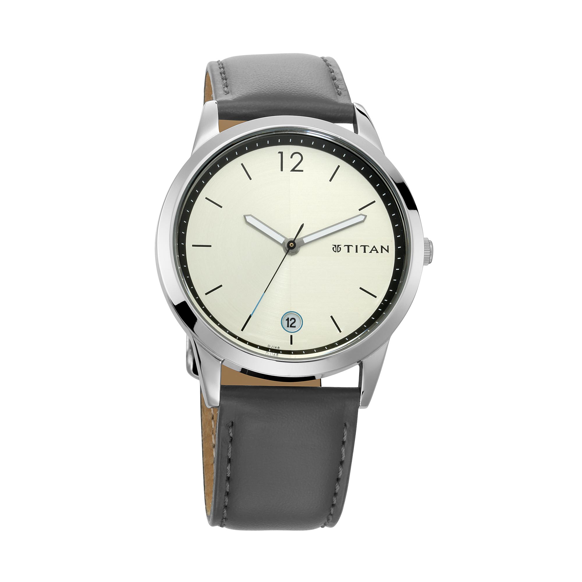 Picture of Workwear Watch with Silver Dial & Leather Strap