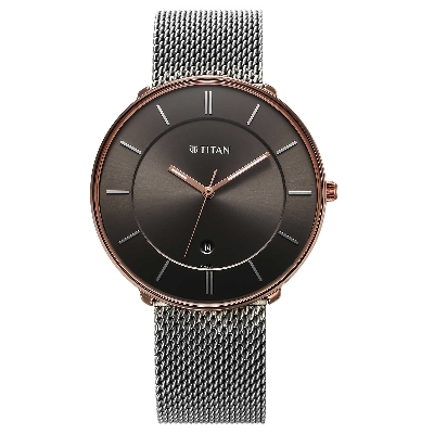 Picture of Noir Anthracite Dial Metal Strap Watch