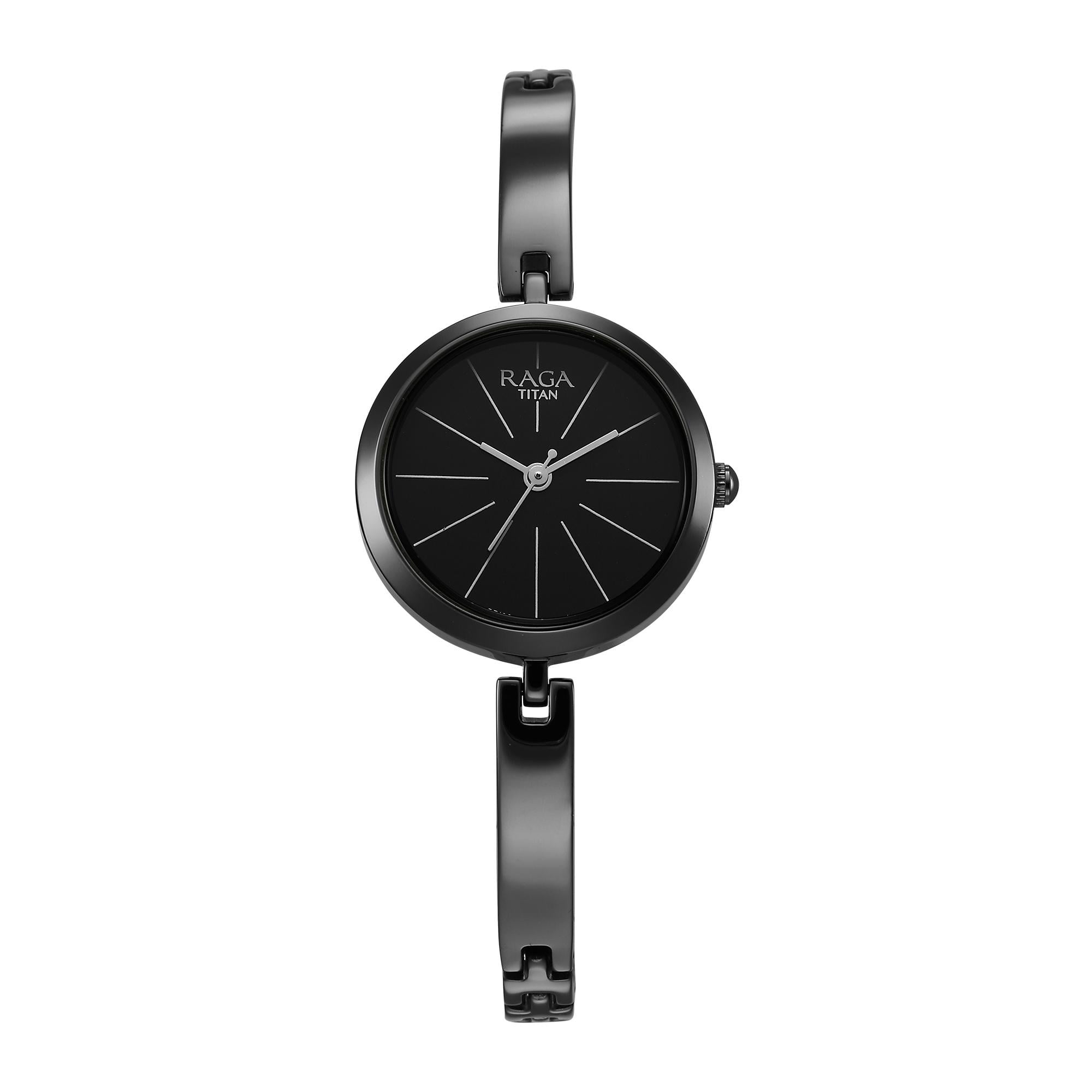 Picture of Titan Raga Viva Quartz Analog Black Dial Grey Metal Strap Watch for Women