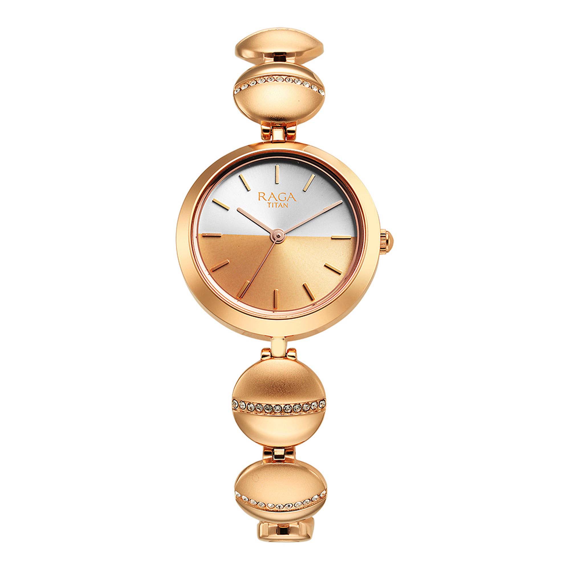 Picture of Raga Delight Silver Dial Metals Strap Watch