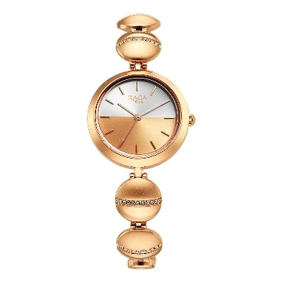 Picture of Raga Delight Silver Dial Metals Strap Watch