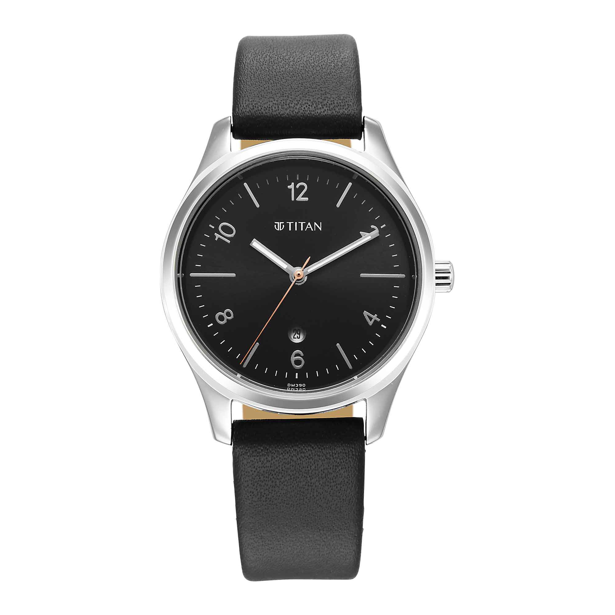 Picture of Urban Anthracite Dial Leather Strap Watch