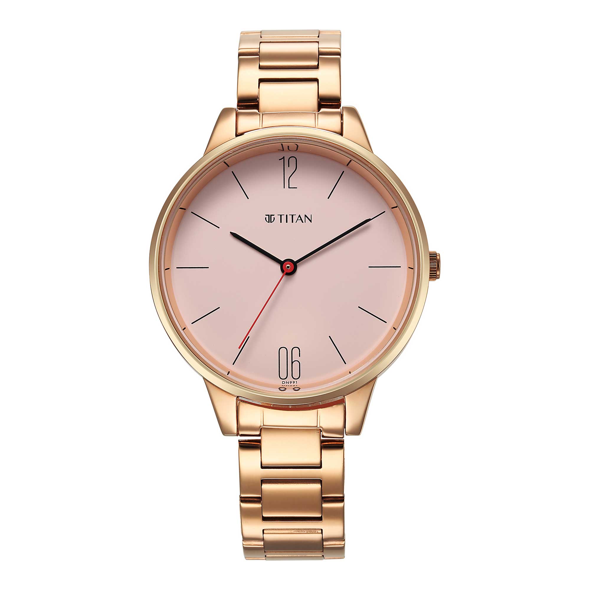 Picture of Titan Quartz Analog Rose Gold Dial Watch for Women