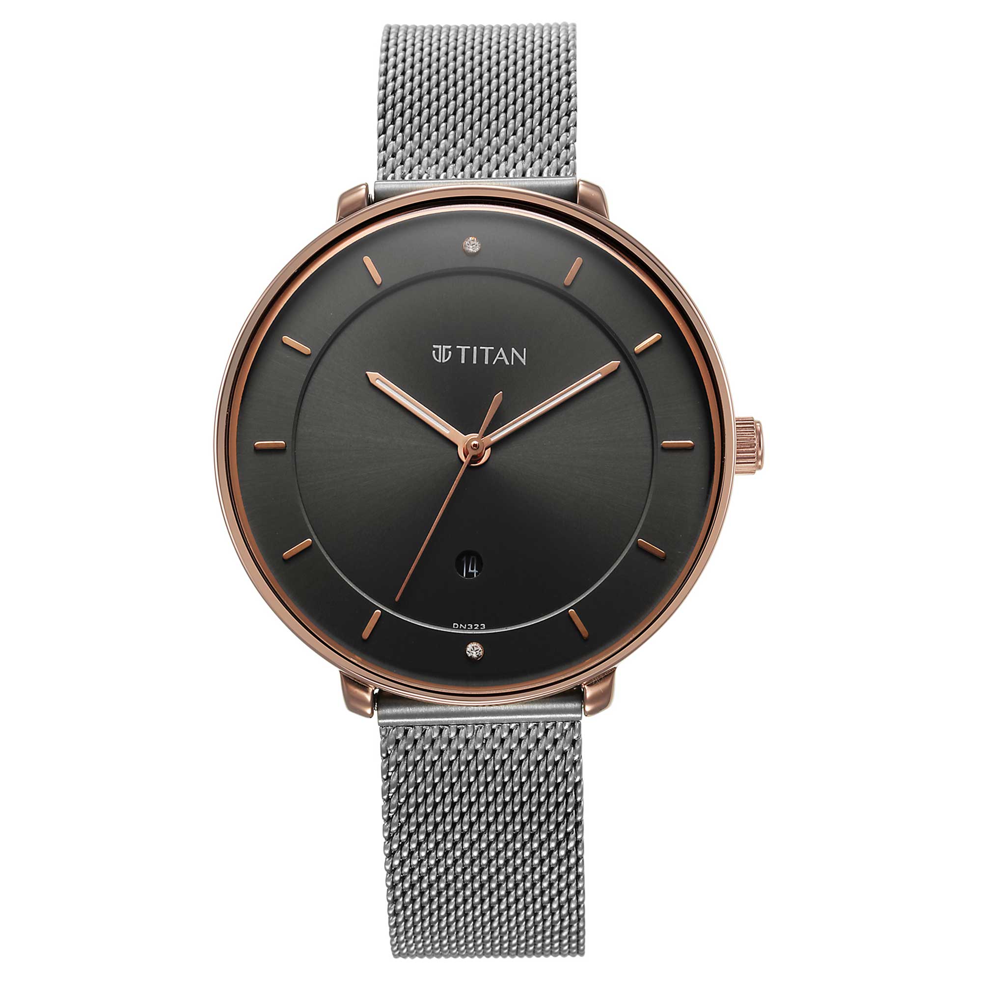Picture of Noir Anthracite Dial Metal Strap Watch