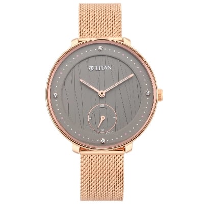 Picture of Workwear Watch with Black Dial & Stainless Steel Strap