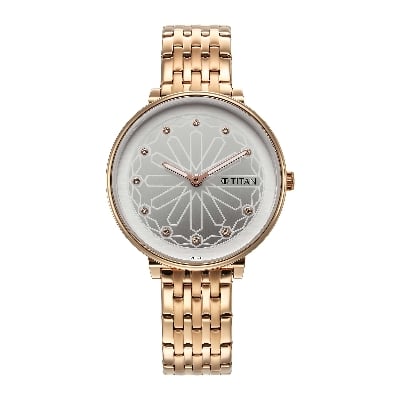 Picture of Titan Marhaba Silverwhite Dial Women Watch 