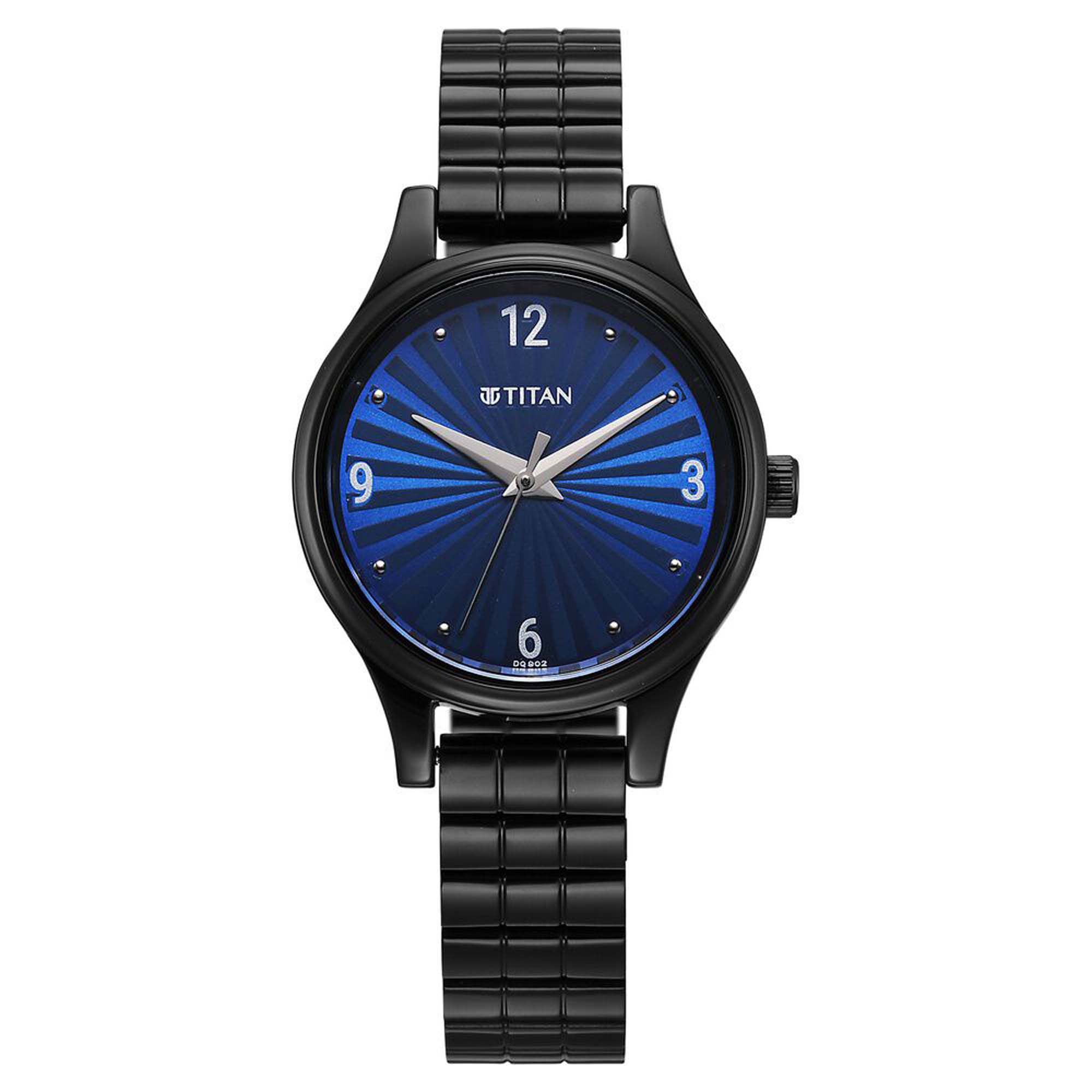 Picture of Titan Karishma Quartz Analog Blue Dial Black Stainless Steel Strap Watch For Women