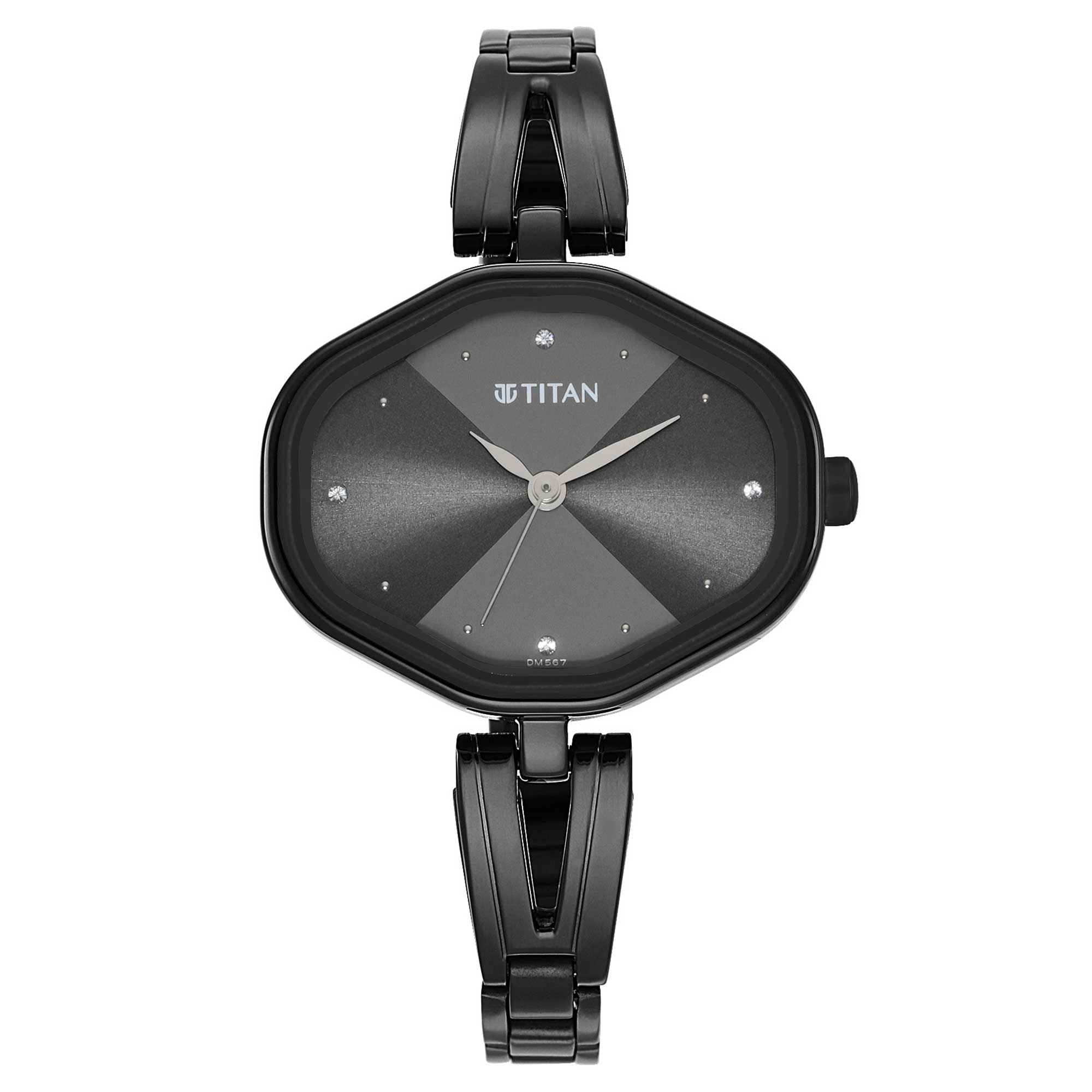 Picture of Ladies Karishma Black Dial Metal Strap Watch
