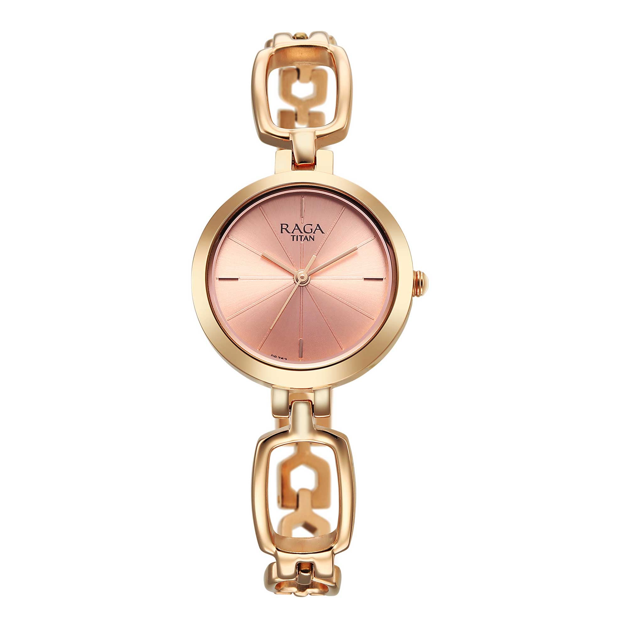 Picture of Titan Raga Quartz Analog Rose Gold Round Dial Rose Gold Metal Strap Watch For Women 