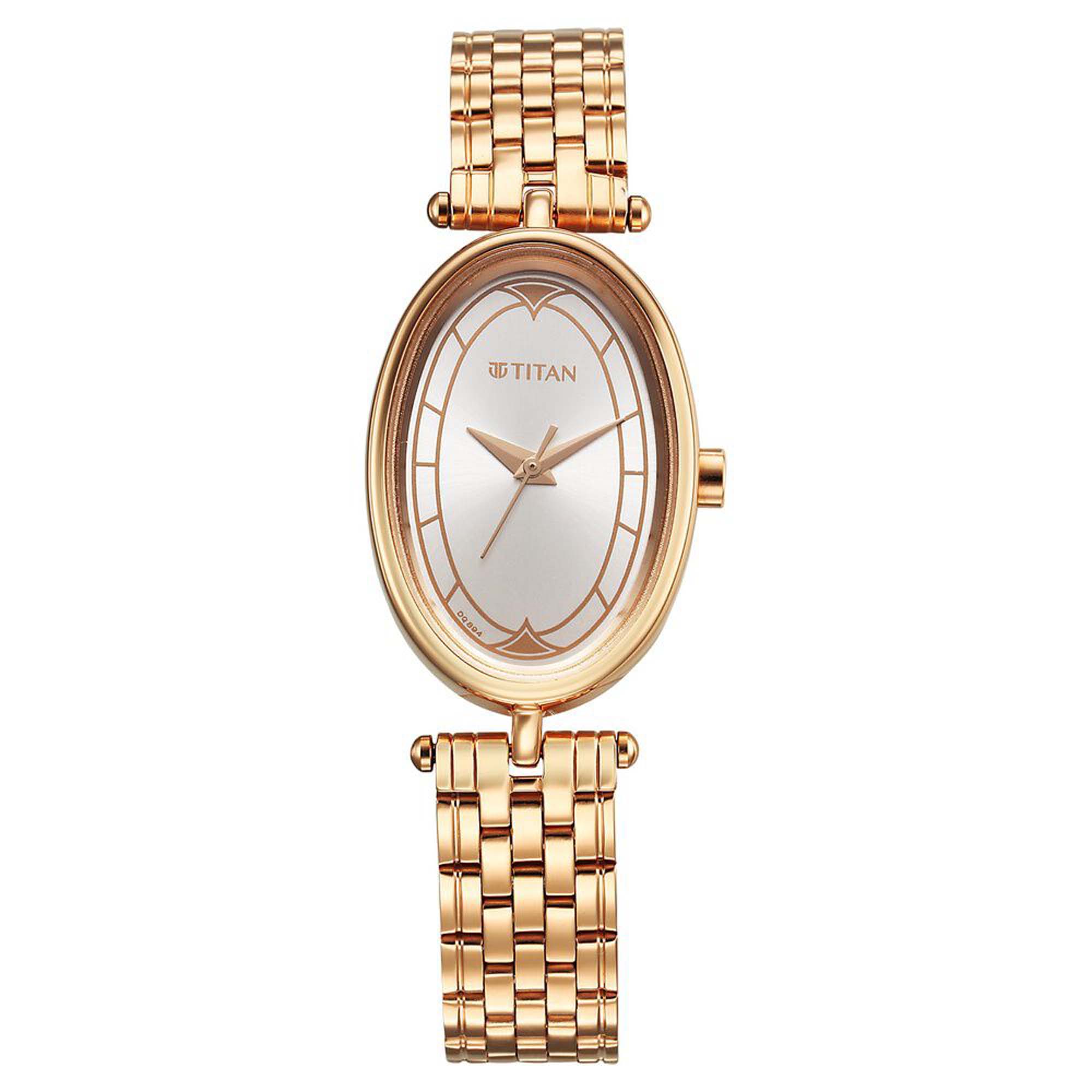 Picture of Titan Karishma Quartz Analog Silver Dial Rose Gold Stainless Steel Strap Watch For Women